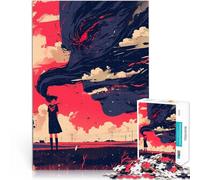 Puzzle 2000 pezzi per adolescenti Ragazza che affronta il mostro Gara di velocità delle mani Gioco educativo per compleanno e Natale 70x100cm