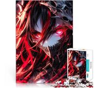 Puzzle 2000 pezzi per adolescenti Ragazza gotica anime rossa Gioco di famiglia antistress sfida difficile Migliorare la memoria 70x100cm