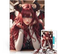 Puzzle 2000 pezzi per adolescenti Ragazza kawaii drago Difficile da completare ma divertente e umoristico Regalo di opere d'arte 70x100cm