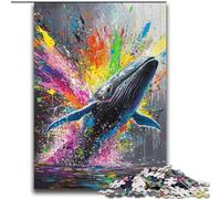 Puzzle 2000 pezzi per adolescenti, regali, graffiti di balene, difficili, regali per amici e familiari, adatti per bambini di età compresa tra 70 e 100cm