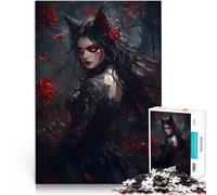Puzzle 2000 pezzi per adolescenti Regina dei vampiri nella foresta di rose Rompicapo per Ogni pezzo è unico - Gioco divertente e stimolante per tutta la famiglia 70x100cm