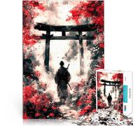 Puzzle 2000 pezzi per adolescenti Samurai al cancello Torii Allena il tuo cervello e le tue mani perché è ideale come regalo per tutta la famiglia 70x100cm