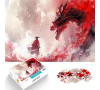 Puzzle 2000 pezzi per adolescenti Samurai drago giapponese Vacanza a casa: uccidere il tempo Decorazioni e regali unici per la casa 70x100cm
