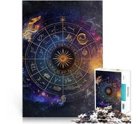 Puzzle 2000 pezzi per adolescenti segni zodiacali per il giocattolo di sfida del gioco educativo con poster abbinato e foglio di quiz 70x100cm