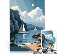 Puzzle 2000 pezzi per adolescenti Serenità a vela Antistress Vacanza in patria Uccidere il tempo Gioco educativo per compleanno e Natale 70x100cm