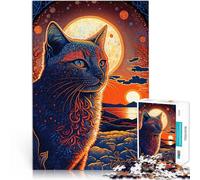 Puzzle 2000 pezzi per adolescenti Serie di opere d'arte di gatti, stile 2 Giocattoli educativi Collezione di artisti, Belle arti 70x100cm