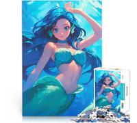Puzzle 2000 pezzi per adolescenti Sirena Anime Difficile da completare ma divertente e umoristico Migliorare l'amore tra le coppie 70x100cm