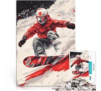 Puzzle 2000 pezzi per adolescenti Snowboarder in azione Giocattoli Giochi Educativi Antistress Migliorare l'amore tra le coppie 70x100cm