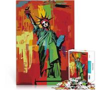 Puzzle 2000 pezzi per adolescenti Teschio della Statua della Libertà Giocattoli fai da te è ideale come regalo per tutta la famiglia 70x100cm