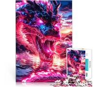 Puzzle 2000 pezzi per adolescenti Testa di drago infuocato Giocattoli Giochi Educativi Antistress perché è ideale come regalo per tutta la famiglia 70x100cm