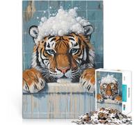 Puzzle 2000 pezzi per adolescenti Tigre in un bagno Difficile da completare ma divertente e umoristico è ideale come regalo per tutta la famiglia 70x100cm