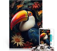 Puzzle 2000 pezzi per adolescenti Uccello tucano nella giungla Vacanza a casa: uccidere il tempo perché è ideale come regalo per tutta la famiglia 70x100cm