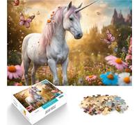 Puzzle 2000 pezzi per adolescenti UNICORNO FANTASY EPICO Gioco di famiglia antistress sfida difficile Lista dei desideri con Babbo Natale 70x100cm