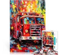 Puzzle 2000 pezzi per adolescenti Verniciatura di camion dei pompieri Giochi divertenti Decorazione murale Regali unici per compleanno e Natale 70x100cm