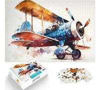 puzzle 2000 pezzi per adulti Acquerello di aereo da guerra Giocattoli per l'intrattenimento in famiglia Migliorare l'amore tra le coppie 70x100cm