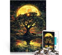 puzzle 2000 pezzi per adulti Albero al chiaro di luna Difficile da completare ma divertente e umoristico gioco di sfida unico 70x100cm