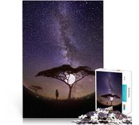 puzzle 2000 pezzi per adulti Albero del cielo stellato alla luna Divertimento in famiglia Migliorare l'amore tra le coppie 70x100cm