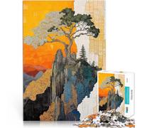 puzzle 2000 pezzi per adulti Albero sulla scogliera Arte astratta Kintsugi Antistress Sfida difficile Adatto per la decorazione del desktop 70x100cm