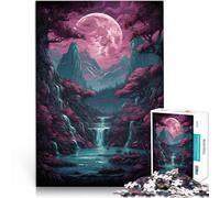 puzzle 2000 pezzi per adulti Arte al neon del paesaggio giapponese Gioco di famiglia per e con poster abbinato e foglio di quiz 70x100cm