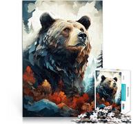 puzzle 2000 pezzi per adulti Arte animale dell'orso per il giocattolo di sfida del gioco educativo Giocattoli per la decorazione della casa 70x100cm