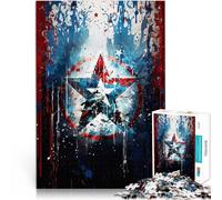 puzzle 2000 pezzi per adulti Arte decorativa con stelle militari degli Stati Uniti sfida educativa con poster abbinato e foglio di quiz 70x100cm