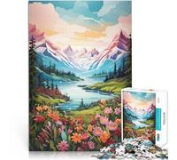 puzzle 2000 pezzi per adulti Arte di montagna estiva Difficile da completare ma divertente e umoristico per la decorazione della casa 70x100cm