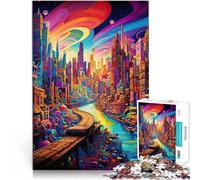 puzzle 2000 pezzi per adulti Arte urbana psichedelica Difficile da completare ma divertente e umoristico Regalo di opere d'arte 70x100cm