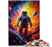 Puzzle 2000 pezzi per Adulti Astronauta Colore Spazio Giocattoli Anti-Stress Sollievo Stress Staycation Uccidere il Tempo 27,56 pollici x 39,37 pollici per Teen 14+