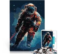 puzzle 2000 pezzi per adulti Astronauta spaziale di hockey su ghiaccio Divertimento in famiglia Adatto per la decorazione del desktop 70x100cm