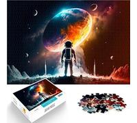 puzzle 2000 pezzi per adulti astronauta spaziale Giocattolo educativo intellettuale decomprimente Gioco educativo per compleanno e Natale 70x100cm