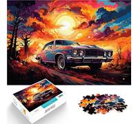 Puzzle 2000 pezzi per adulti, auto sotto il tramonto, giocattolo educativo intellettuale decomprimente, miglior regalo 27,56 pollici x 39,37 pollici adolescenti da 14 anni e oltre