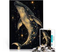 puzzle 2000 pezzi per adulti Balena nelle stelle Difficile da completare ma divertente e umoristico offerte come regali per tutta la famiglia 70x100cm