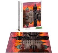 Puzzle 2000 Pezzi per Adulti Bambini, Puzzle Città in Legno per Adulti, Puzzles Lago Impegnativi, Giochi Educativo per Famiglie, Rompecapo con Scatola per Natale Decorazioni Casa, Donna Regalo H-7036