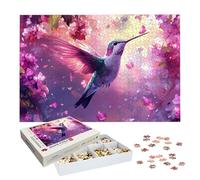 Puzzle 2000 Pezzi per Adulti Bambini, Puzzle Colibrì in Legno per Adulti, Puzzles Animale Impegnativi, Giochi Educativo per Famiglie, Rompecapo con Scatola per Decorazioni Casa, Regalo Donna, -7896