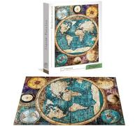 Puzzle 2000 Pezzi per Adulti Bambini, Puzzle Colore in Legno per Adulti, Puzzles Mappa del mondo Impegnativi, Giochi Educativo per Famiglie, Rompecapo con Scatola per Decorazioni Casa Regalo H-7868