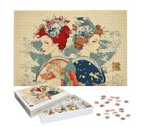 Puzzle 2000 Pezzi per Adulti Bambini, Puzzle Giappone in Legno per Adulti, Puzzles Bellezza Impegnativi, Giochi Educativo per Famiglie, Rompecapo con Scatola per Decorazioni Casa, Regalo Donna, -8776
