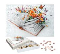Puzzle 2000 Pezzi per Adulti Bambini, Puzzle Libri in Legno per Adulti, Puzzles Fiore Impegnativi, Giochi Educativo per Famiglie, Rompecapo con Scatola per Decorazioni Casa, Regalo Donna e Uomo, -7104