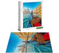 Puzzle 2000 Pezzi per Adulti Bambini, Puzzle Venezia in Legno per Adulti, Puzzles Città dell'acqua Impegnativi, Giochi Educativo per Famiglie, Rompecapo con Scatola per Decorazioni Casa Regalo H-7956