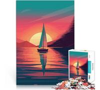 puzzle 2000 pezzi per adulti barca a vela sull'acqua Giocattolo educativo intellettuale decomprimente è ideale come regalo per tutta la famiglia 70x100cm