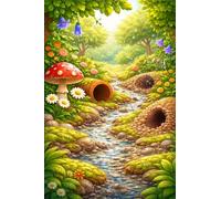Puzzle 2000 pezzi per Adulti Bosco delle Fiabe, 100x70cm Puzzle Impossibile e Difficili, Puzzles Decorativo per Soggiorno e Camera, Idea Regalo per Amanti dei Puzzle