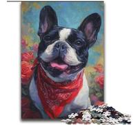 Puzzle 2000 pezzi per adulti Bulldog francese felice per età 14 e oltre Giochi divertenti Attività divertenti a casa, regali di compleanno, regali di viaggio 70x100cm