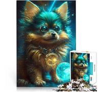 puzzle 2000 pezzi per adulti Cane Yorkshire Terrier Antistress Vacanza in patria Uccidere il tempo Lista dei desideri con Babbo Natale 70x100cm
