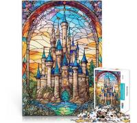 puzzle 2000 pezzi per adulti Castelli di vetro colorato Allena il tuo cervello e le tue mani è ideale come regalo per tutta la famiglia 70x100cm