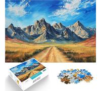 puzzle 2000 pezzi per adulti catena montuosa del deserto Vacanza a casa: uccidere il tempo con poster abbinato e foglio di quiz 70x100cm