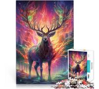 puzzle 2000 pezzi per adulti Cervo con fiori Giocattoli educativi per l'apprendimento Giochi per famiglie gioco di sfida unico 70x100cm