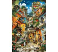 Puzzle 2000 Pezzi per Adulti Città Retrò, Hobby Rilassante Senza Schermi, Idea Regalo di Classe per Lei o Lui (100x70 cm)
