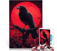 puzzle 2000 pezzi per adulti Corvo e Luna di Sangue Giocattolo educativo intellettuale decomprimente offerte come regali per tutta la famiglia 70x100cm