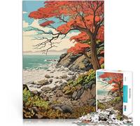 puzzle 2000 pezzi per adulti Costa autunnale Giocattolo educativo intellettuale decomprimente perché è ideale come regalo per tutta la famiglia 70x100cm