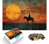 puzzle 2000 pezzi per adulti Cowboy nel deserto per il giocattolo di sfida del gioco educativo Lista dei desideri con Babbo Natale 70x100cm