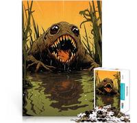 puzzle 2000 pezzi per adulti Creatura della palude Difficile da completare ma divertente e umoristico Decorazioni e regali unici per la casa 70x100cm